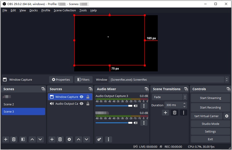 Grabar audio, pantalla y fuentes OBS