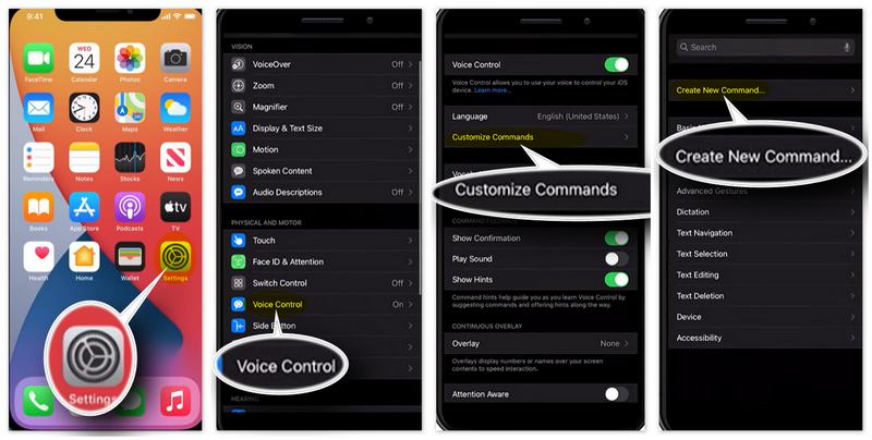 Crea un nuevo comando de voz para desbloquear el iPhone