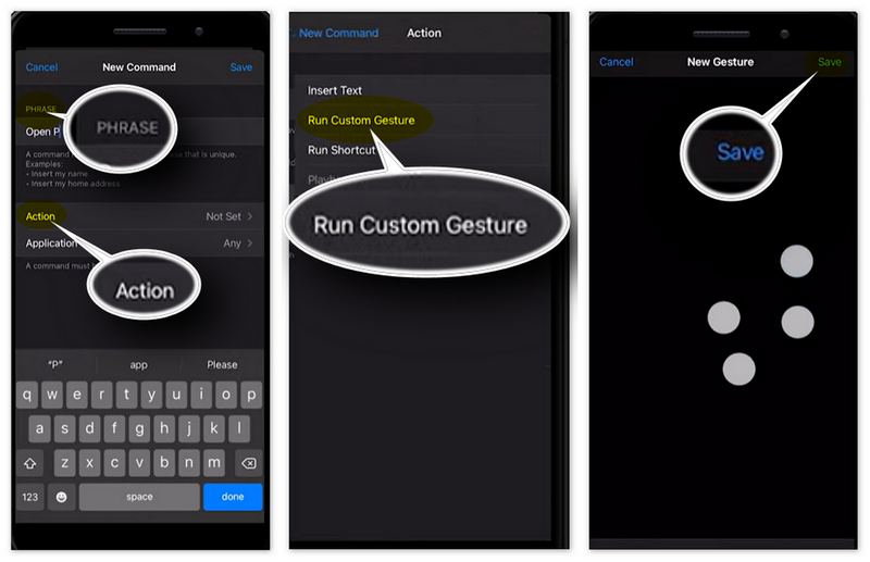 Desbloquea tu iPhone con control de voz por gestos personalizado