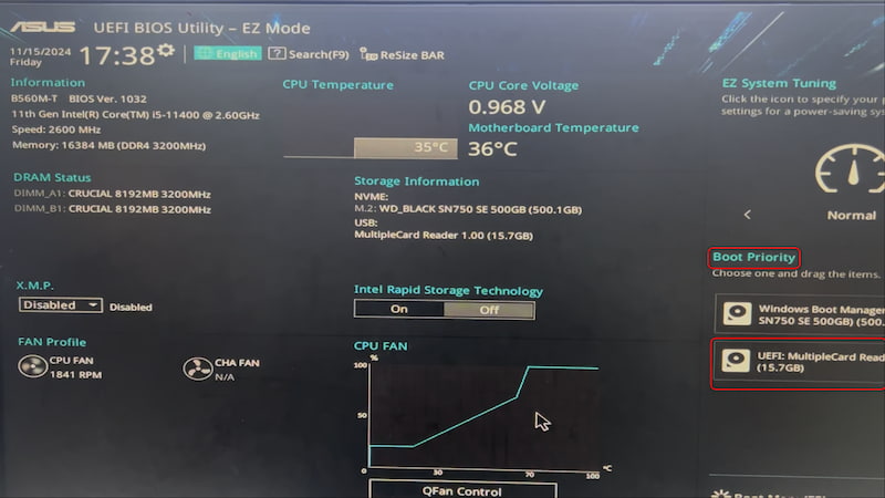 Ingresar a la configuración del BIOS