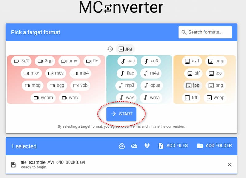 Convert Avi to Jpg in Mconverter