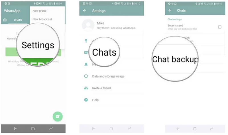 Backup Old Whatsapp Messages to Google Drive