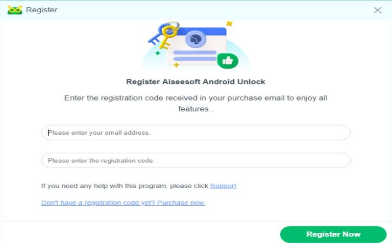 Register Android Unlocker