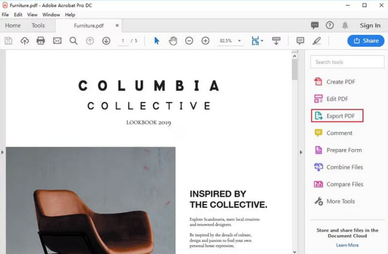 Exportación de PDF a Acrobat