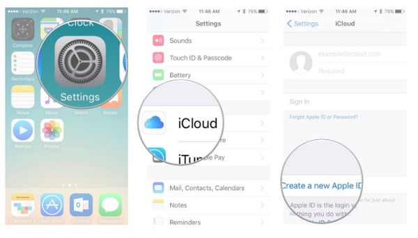 Crear una nueva ID de Apple con iCloud