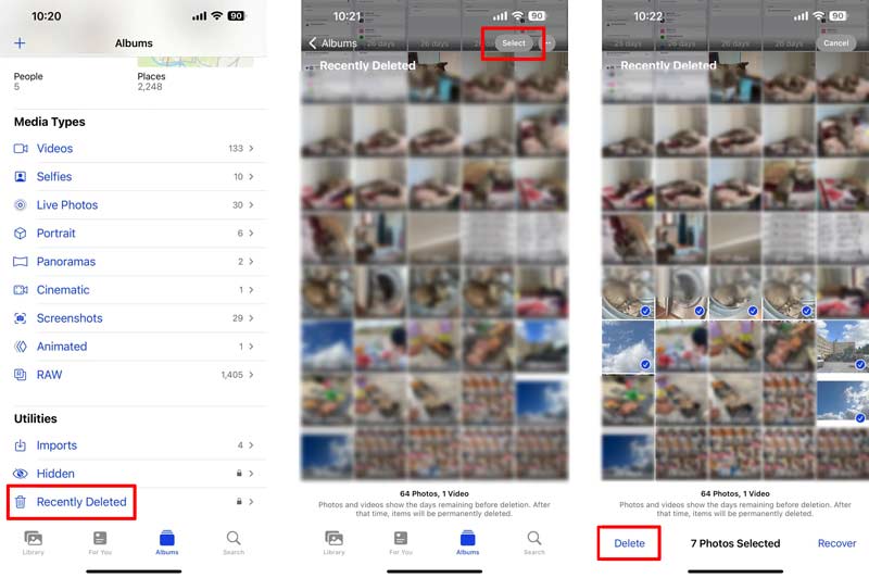 Eliminar fotos de iPhone de forma permanente