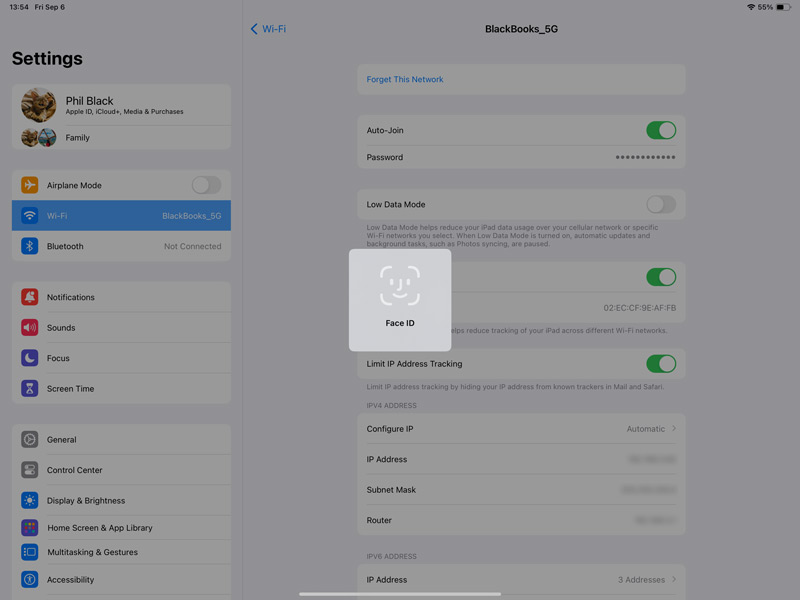 Cómo encontrar la contraseña de Wifi en iPad Pro