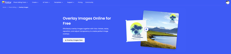 Overlay Images Online for Free Fotor
