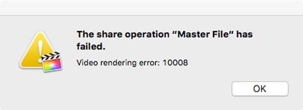 Error 10008 de iMovie