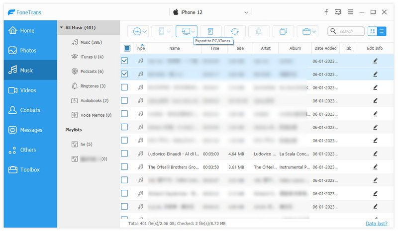 Exportar archivos multimedia