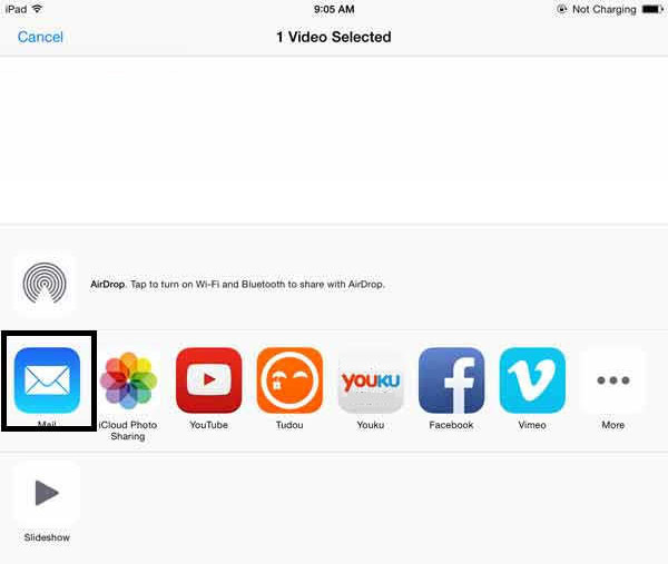 Vídeo iPad con correo electrónico