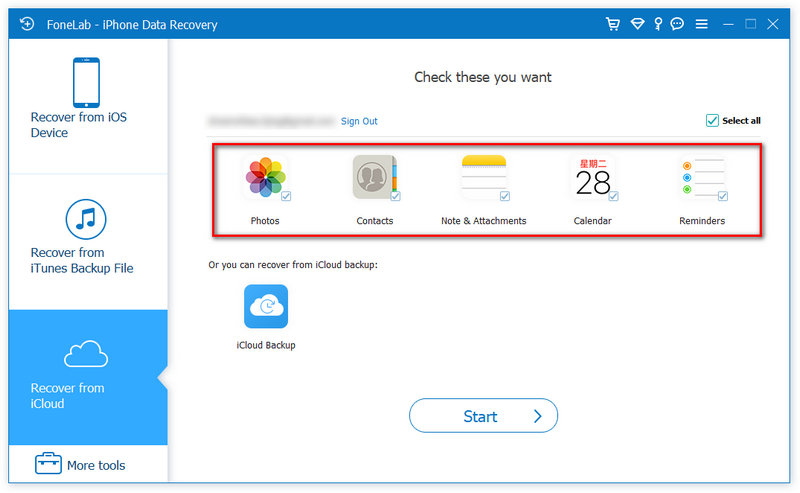 Escanear iCloud Backup