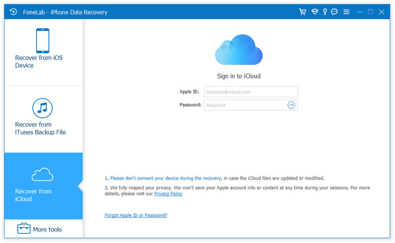 Recuperarse de iCloud Backup