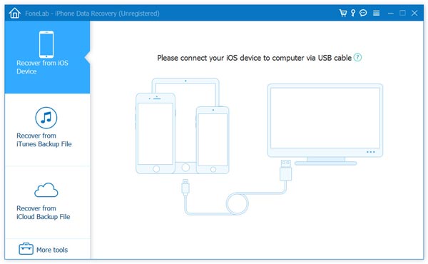 Inicie la recuperación de datos de iPhone en PC/Mac