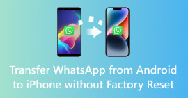 Transfiere WhatsApp de Android a iPhone sin restablecer los valores de fábrica