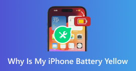 ¿Por qué la batería de mi iPhone está amarilla?