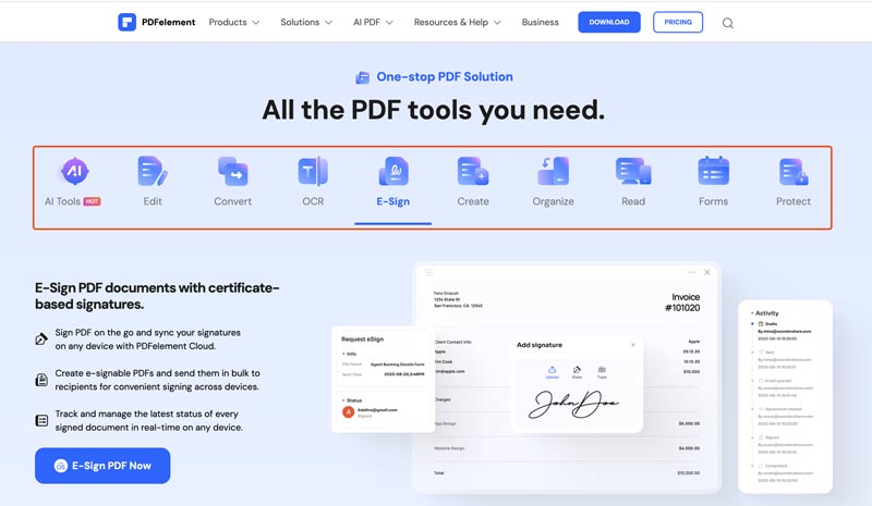 Elemento PDF alternativo a Adobe Acrobat Pro