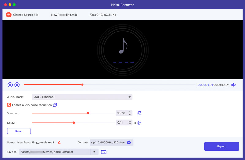 Aiseesoft AI Audio Noise Removere