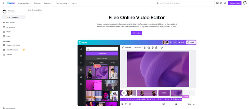 ¿Qué es el editor de vídeo en línea gratuito Canva?