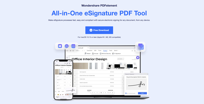 Aplicación de firma electrónica Pdfelement