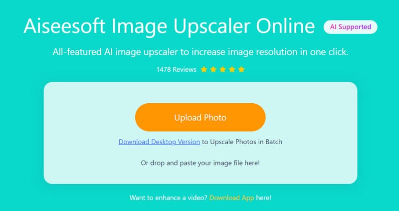 Aiseesoft Image Upscaler en línea