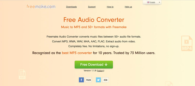 Convertidor MP3 gratuito Freemake