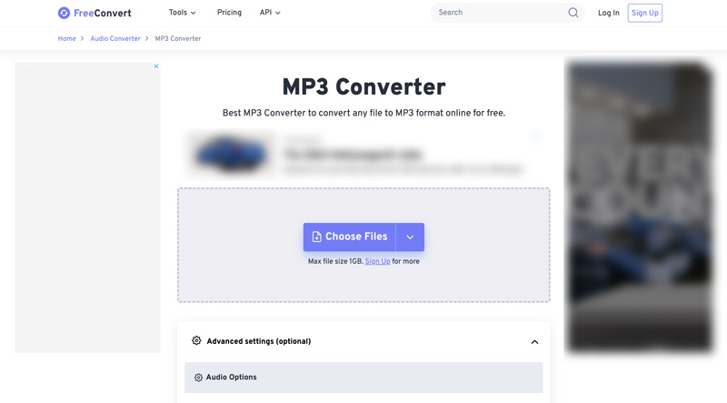 Convertidor de MP3 en línea gratuito FreeConvert