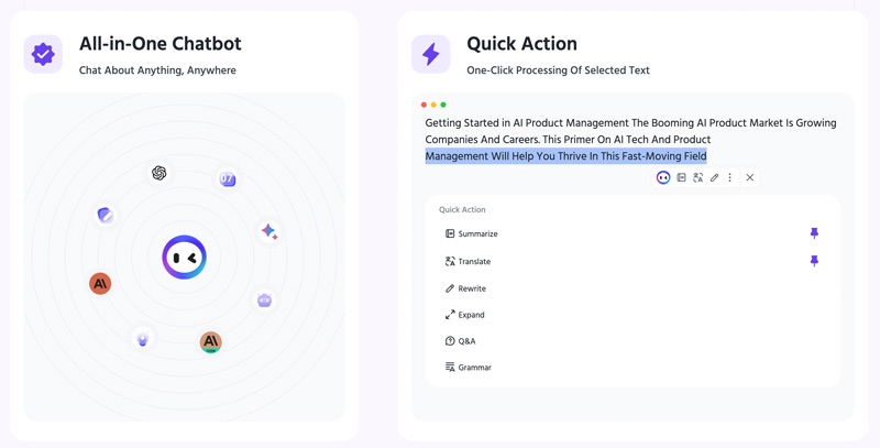 Funciones del chatbot con IA de Mónica