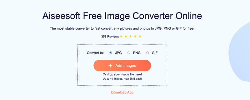 Convertidor RAW a JPG en línea gratuito Aiseesoft