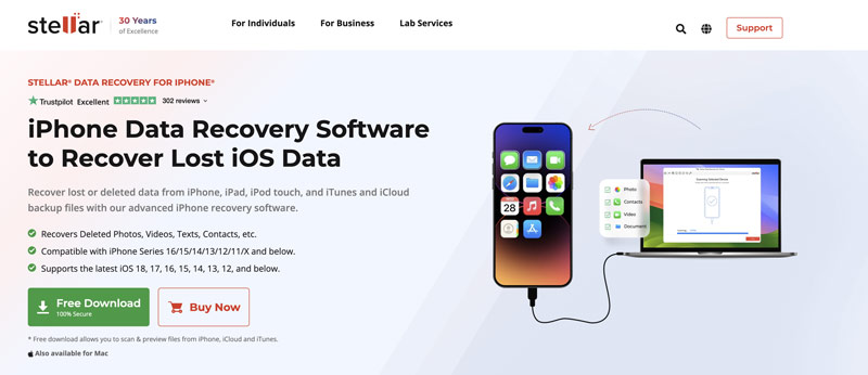 ¿Qué es Stellar Data Recovery para iPhone?