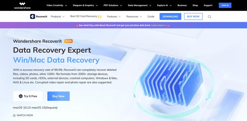 ¿Qué es Wondershare Recoverit Data Recovery?