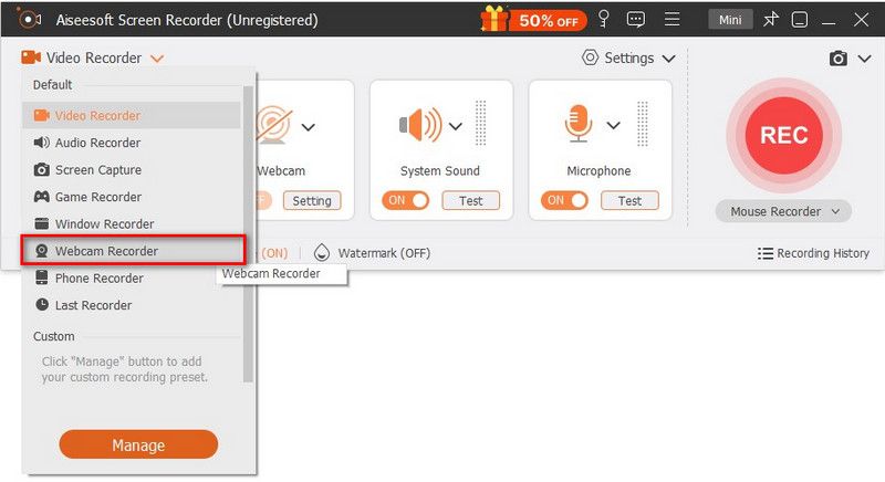 Configurar la grabación de audio del altavoz