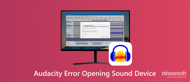 Error de Audacity al abrir el dispositivo de sonido