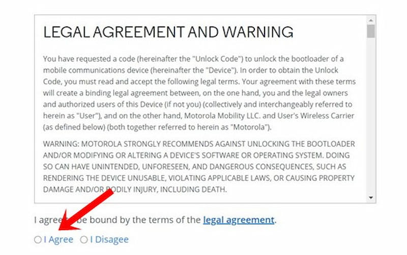 Motorolacom Unlock Bootloader