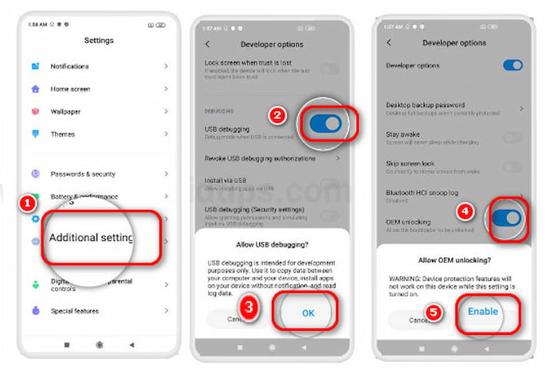 Settings Developer Options