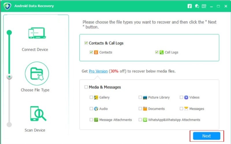 Choose File Data