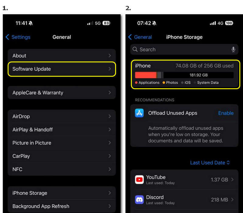 Finding And Checking Storage