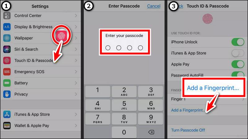 Add Fingerprint Touch ID