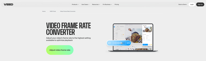 Veed Video Frame Rate Converter Online Free