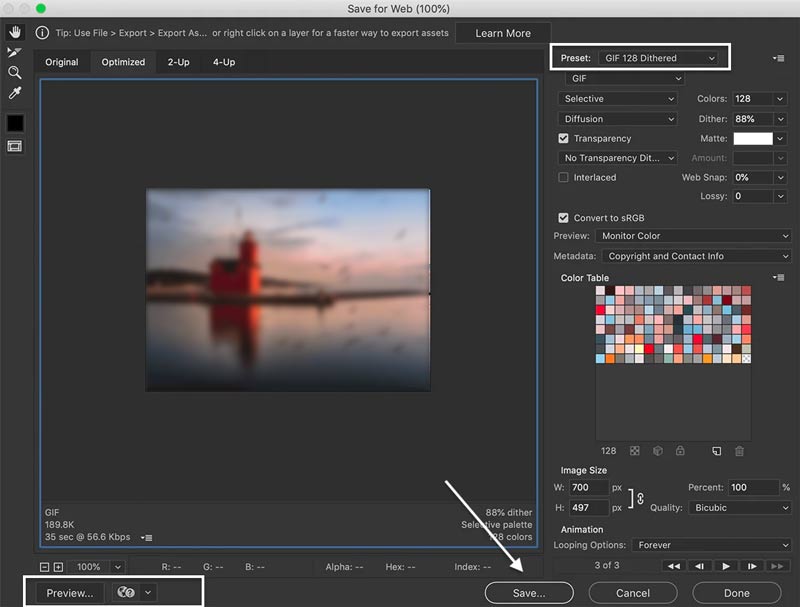 Crear GIF a partir de vídeo Photoshop