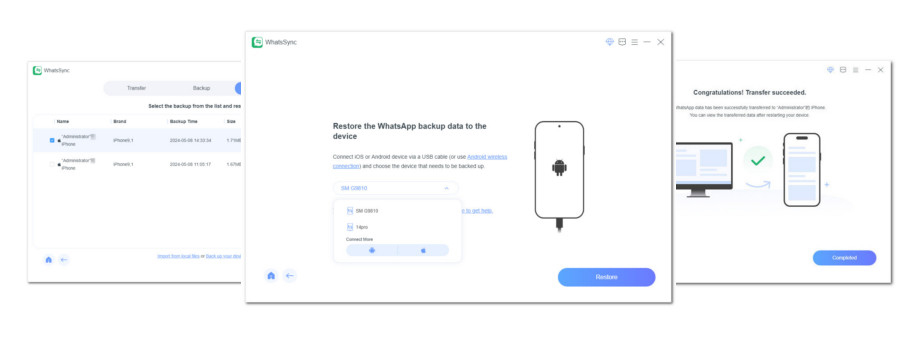 Restaurar datos de WhatsApp